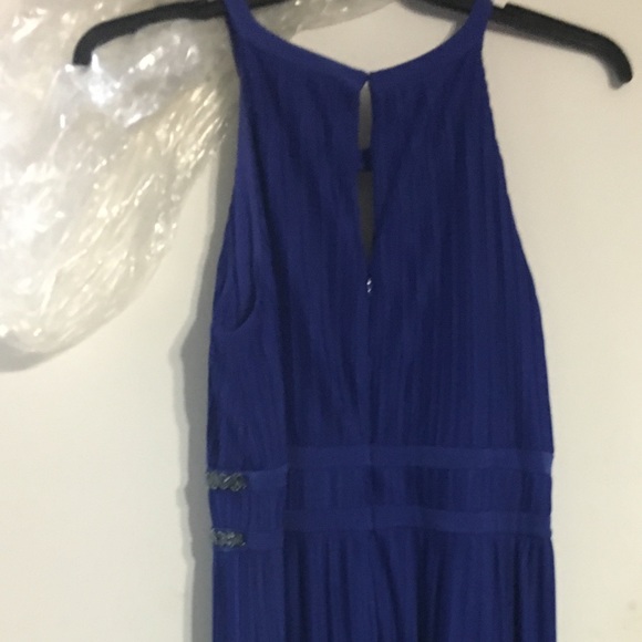 Blue Keyhole Sangria Ball Gown - Picture 4 of 4